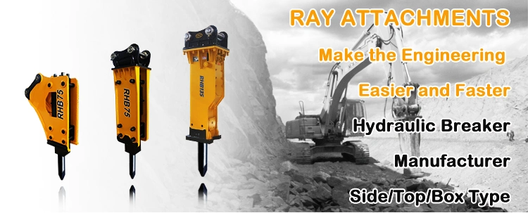 Concrete Rock Breakers Excavator Hydraulic Hammer with Chisels Customs Data