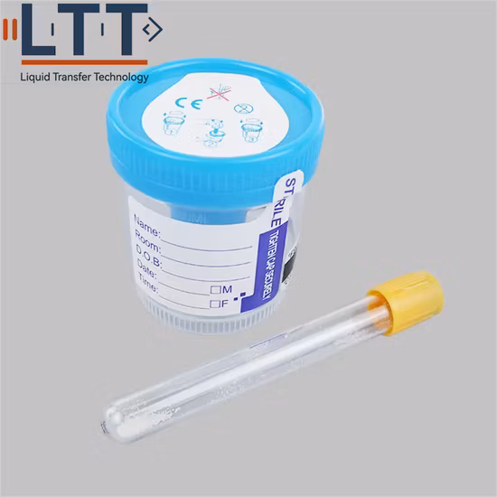 Recipiente de amostra de 60 ml com tampa